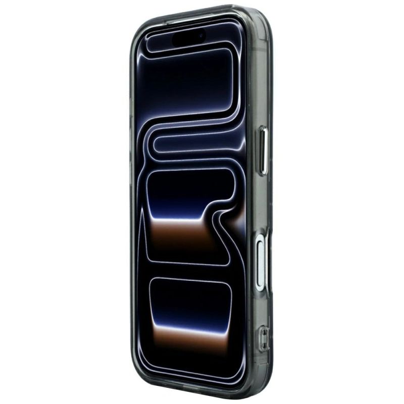 Etui Karl Lagerfeld IML Rhinestones Allover and Electroplated Logo na iPhone 17 Pro / 18 Pro - czarne - obrazek 5