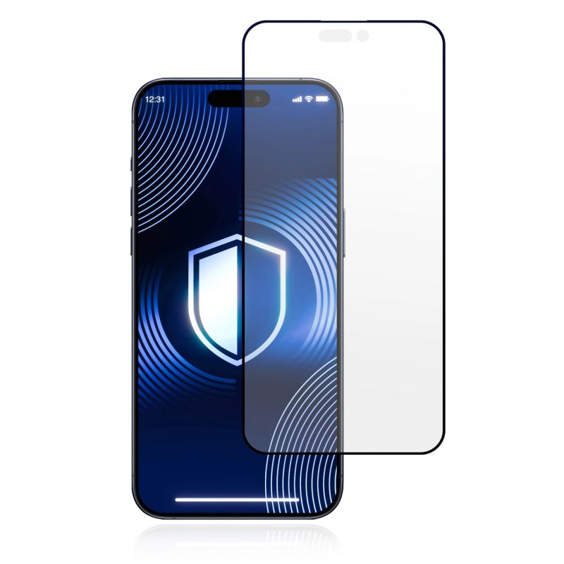 Matowe szkło hartowane 3mk HardGlass Matt Max na iPhone 18 Pro - obrazek 2