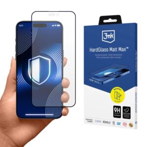 Matowe szkło hartowane 3mk HardGlass Matt Max na iPhone 18 Pro Max