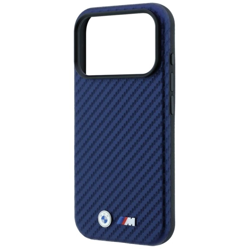 Etui BMW M Carbon Metal Logo MagSafe na iPhone 17 Pro Max / 18 Pro Max - granatowe - obrazek 6