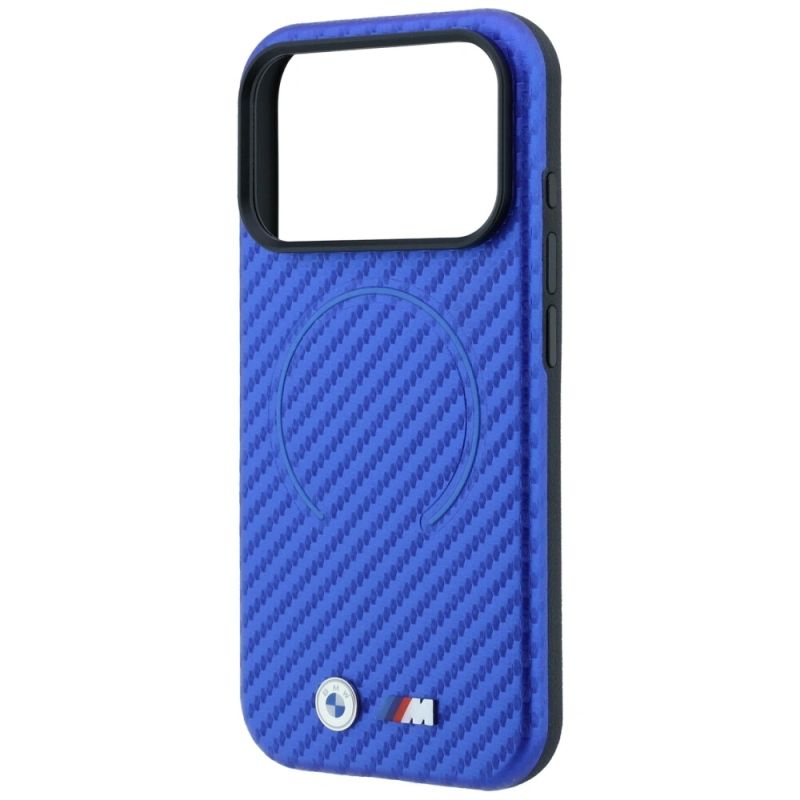 Etui BMW M Carbon Printed Ring MagSafe na iPhone 17 Pro / 18 Pro - niebieskie - obrazek 6