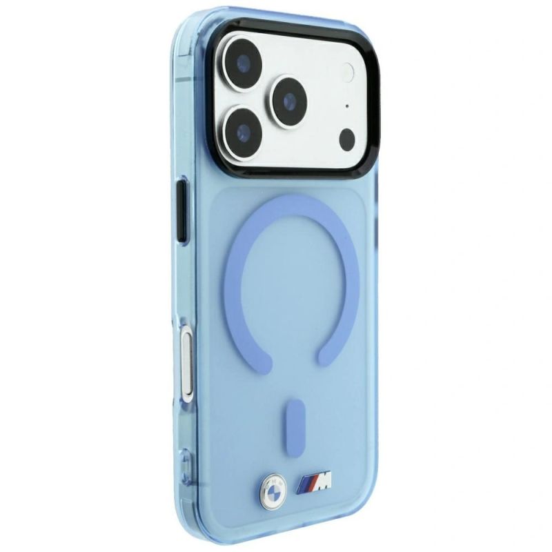 Etui BMW M IML Frosted Metal Logo & Trims MagSafe na iPhone 17 Pro / 18 Pro - niebieskie - obrazek 4