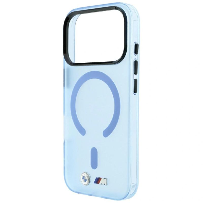 Etui BMW M IML Frosted Metal Logo & Trims MagSafe na iPhone 17 Pro / 18 Pro - niebieskie - obrazek 6
