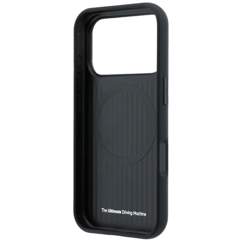 Etui BMW M Quadrille Kevlar Metal Logo MagSafe na iPhone 17 Pro / 18 Pro - granatowe - obrazek 7