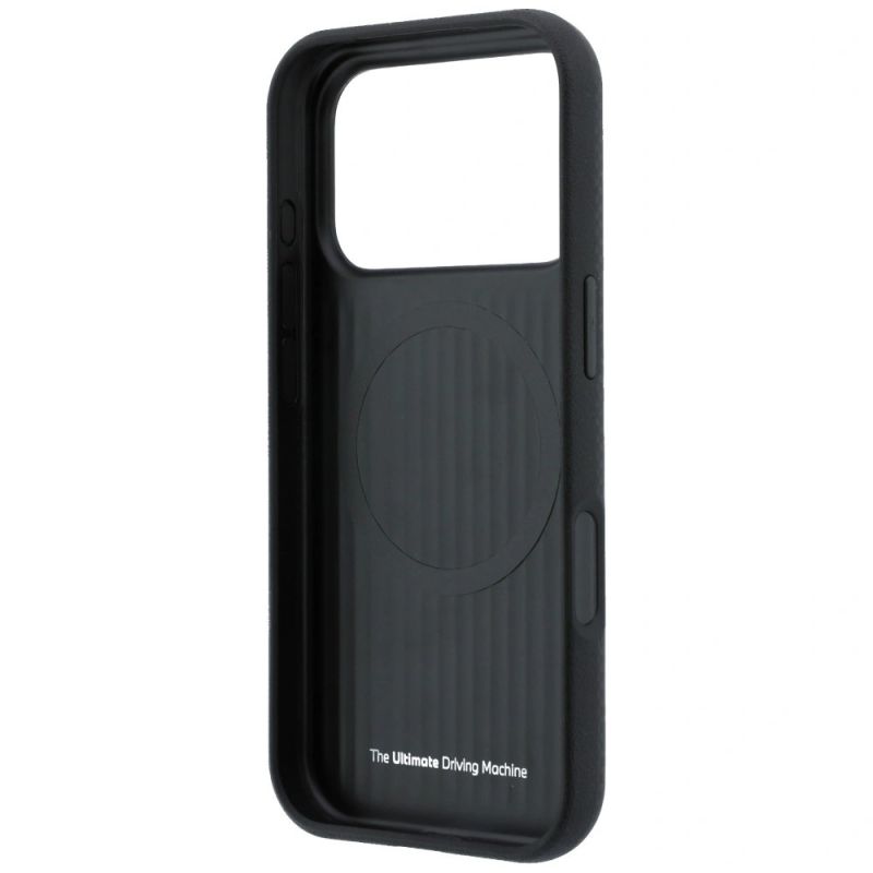 Etui BMW M Quadrille Kevlar Tricolor & Metal Logo MagSafe na iPhone 17 Pro / 18 Pro - czarne - obrazek 7
