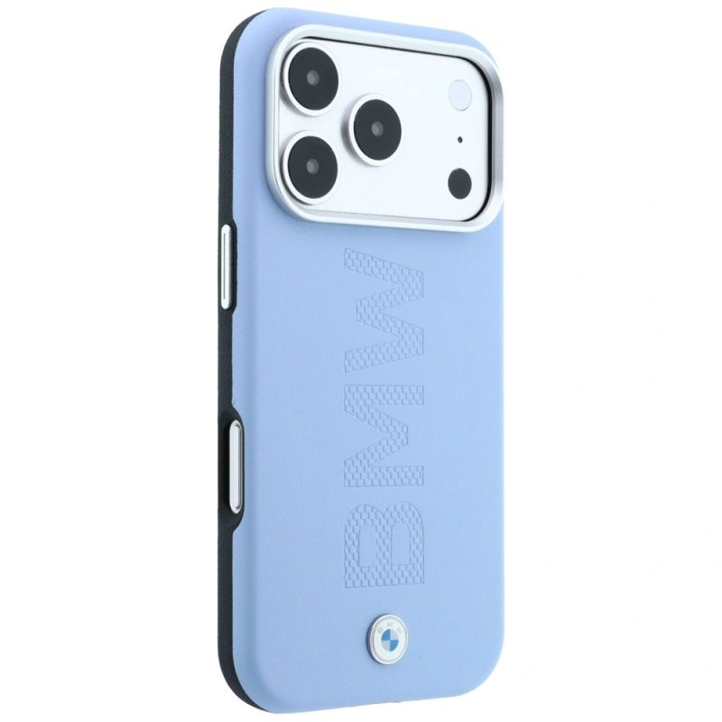 Etui BMW Sign Centered Deboss MagSafe na iPhone 17 Pro / 18 Pro - niebieskie - obrazek 4