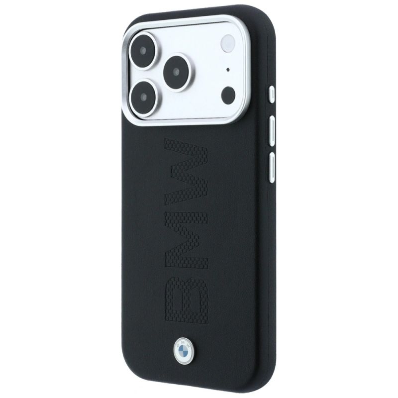 Etui BMW Sign Centered Deboss MagSafe na iPhone 17 Pro Max / 18 Pro Max - czarne - obrazek 2