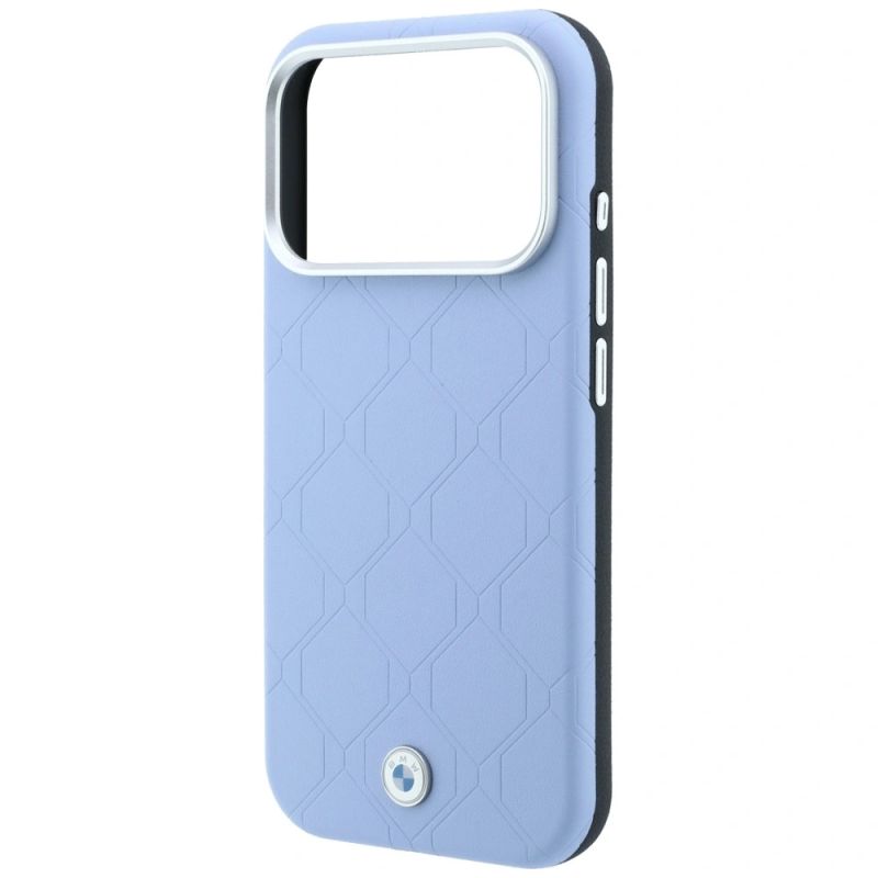 Etui BMW Sign Deboss Quilted Metal Logo MagSafe na iPhone 17 Pro / 18 Pro - niebieskie - obrazek 6