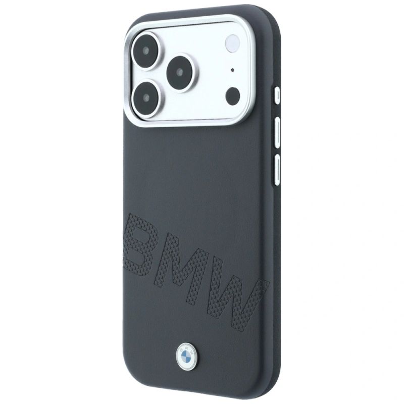 Etui BMW Sign Inclined Deboss Letters MagSafe na iPhone 17 Pro Max / 18 Pro Max - szare - obrazek 2