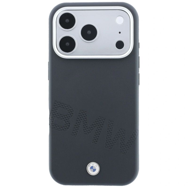 Etui BMW Sign Inclined Deboss Letters MagSafe na iPhone 17 Pro Max / 18 Pro Max - szare - obrazek 3