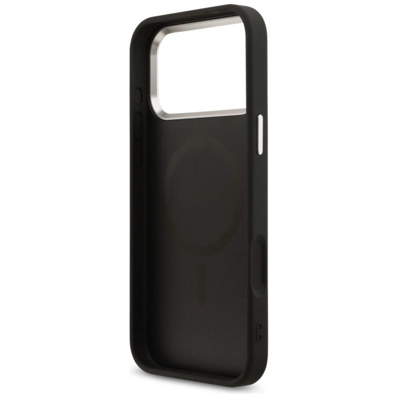 Etui Guess 4G Triangle Logo MagSafe na iPhone 17 Pro Max / 18 Pro Max - czarno-srebrne - obrazek 7