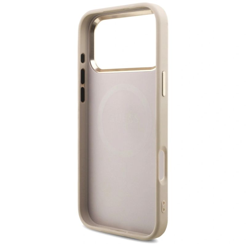 Etui Guess 4G Triangle Logo MagSafe na iPhone 17 Pro Max / 18 Pro Max - różowo-złote - obrazek 7
