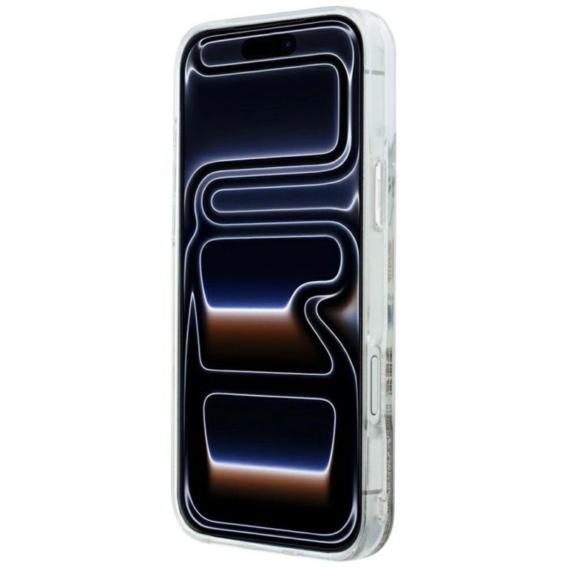 Etui Karl Lagerfeld Liquid Glitter Beach & Sand na iPhone 17 Pro Max / 18 Pro Max - beżowe - obrazek 5
