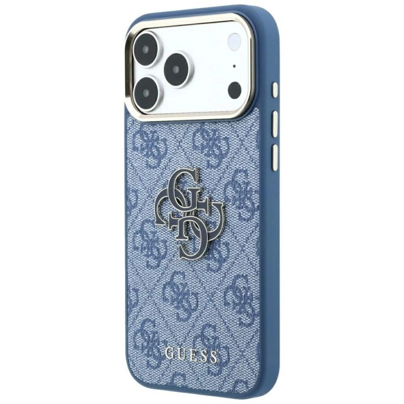 Etui Guess 4G & Big Resin Logo na iPhone 17 Pro Max / 18 Pro Max - jasnoniebieskie - obrazek 2