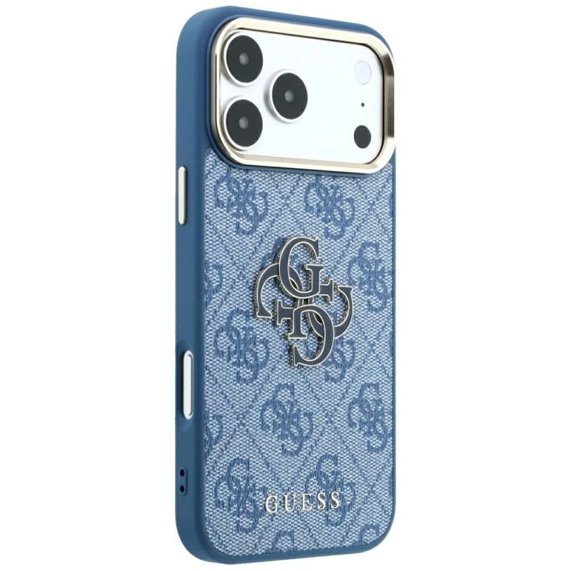 Etui Guess 4G & Big Resin Logo na iPhone 17 Pro Max / 18 Pro Max - jasnoniebieskie - obrazek 4