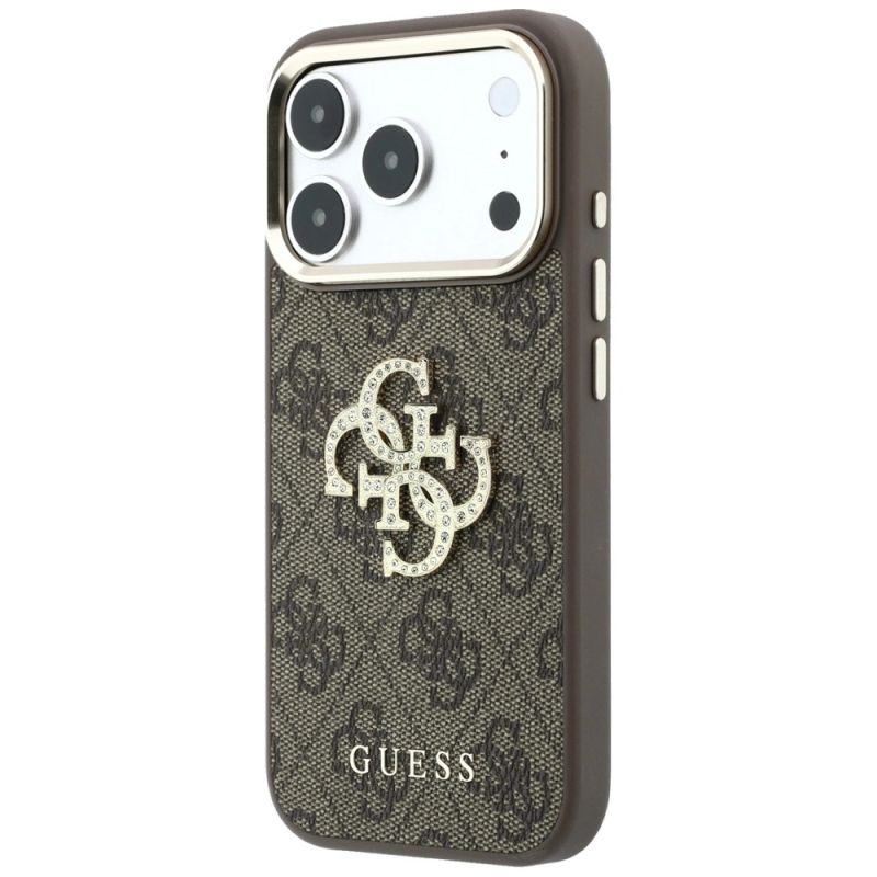 Etui Guess 4G & Big Strass Logo na iPhone 17 Pro Max / 18 Pro Max - brązowe - obrazek 2