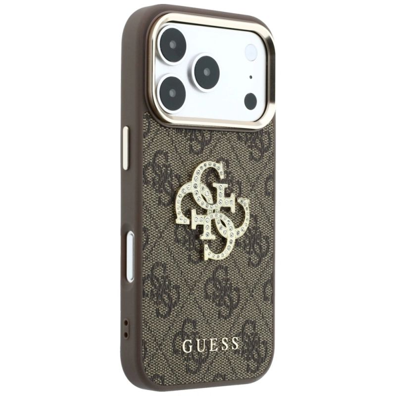 Etui Guess 4G & Big Strass Logo na iPhone 17 Pro Max / 18 Pro Max - brązowe - obrazek 4