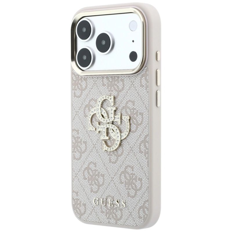 Etui Guess 4G & Big Strass Logo na iPhone 17 Pro / 18 Pro - różowe - obrazek 2