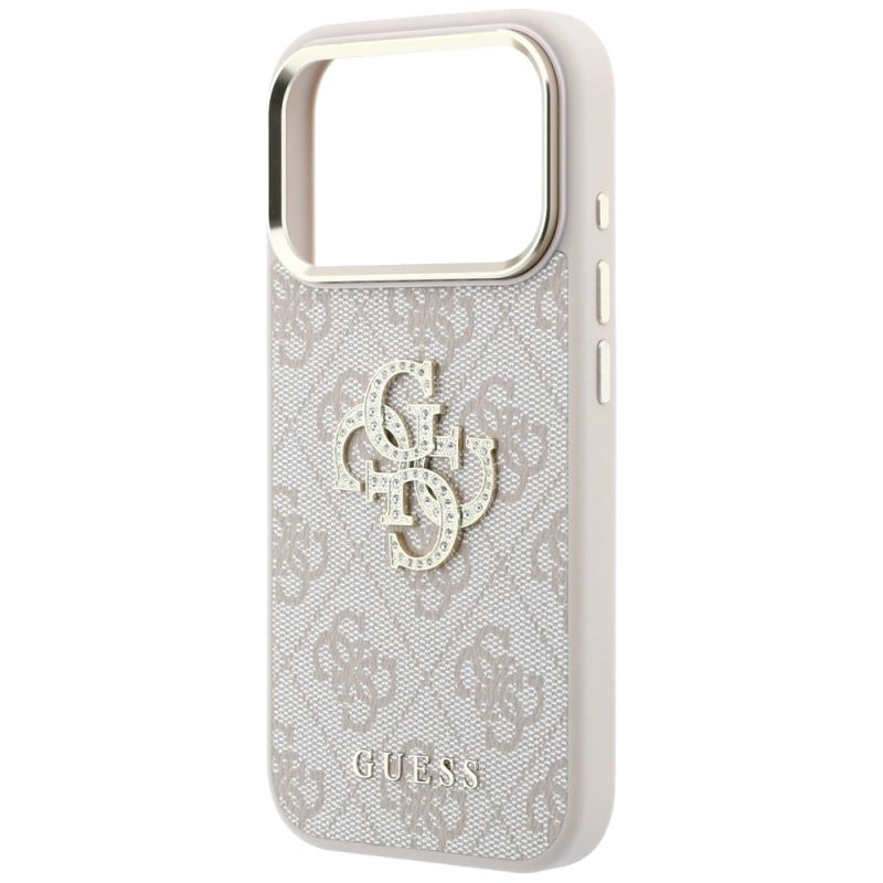 Etui Guess 4G & Big Strass Logo na iPhone 17 Pro / 18 Pro - różowe - obrazek 6