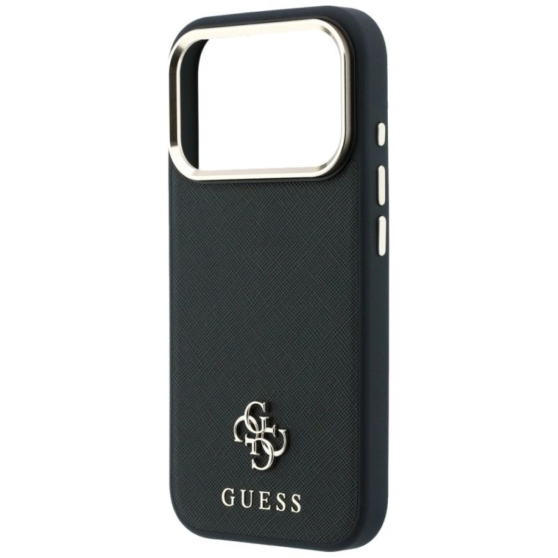 Etui Guess Saffiano Small 4G & Classic Logo MagSafe na iPhone 17 Pro Max / 18 Pro Max - czarne - obrazek 6