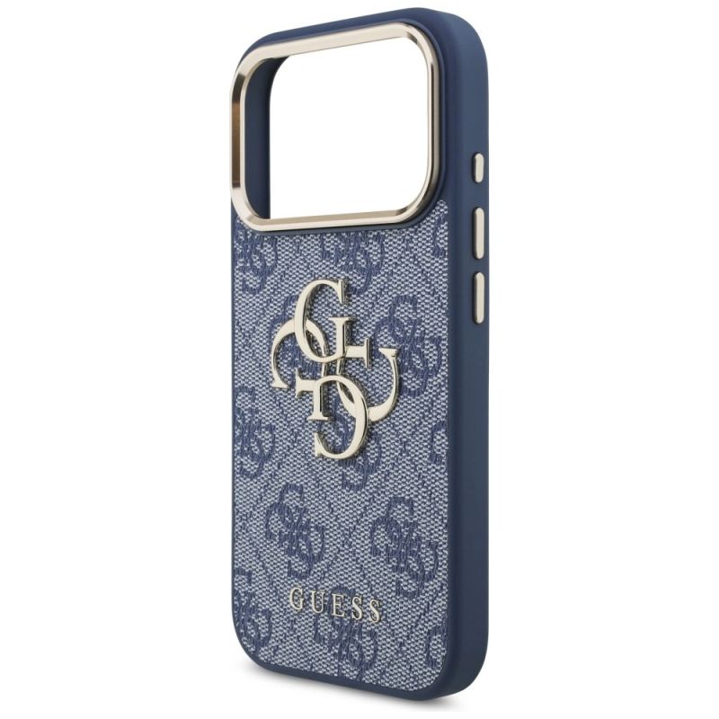 Etui Guess 4G Big 4G Classic Logo na iPhone 18 Pro / 17 Pro - niebiesko-złote - obrazek 6