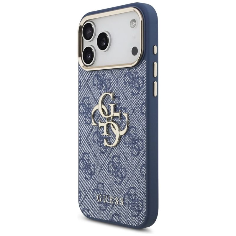 Etui Guess 4G Big 4G Classic Logo na iPhone 18 Pro Max / 17 Pro Max - niebiesko-złote - obrazek 2