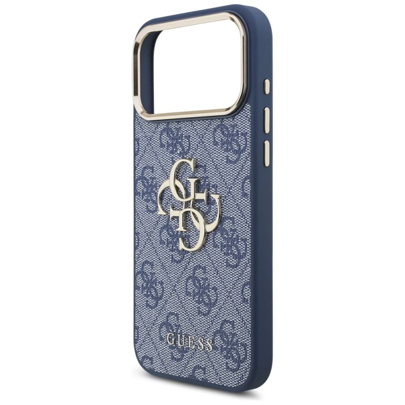 Etui Guess 4G Big 4G Classic Logo na iPhone 18 Pro Max / 17 Pro Max - niebiesko-złote - obrazek 6