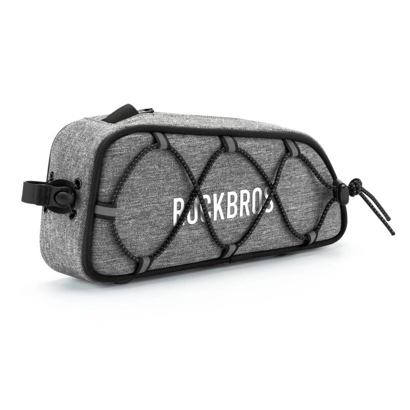 Torba rowerowa Rockbros TL004 ROAD TO SKY 0,7 l na ramę wodoodporna - szara - obrazek 2