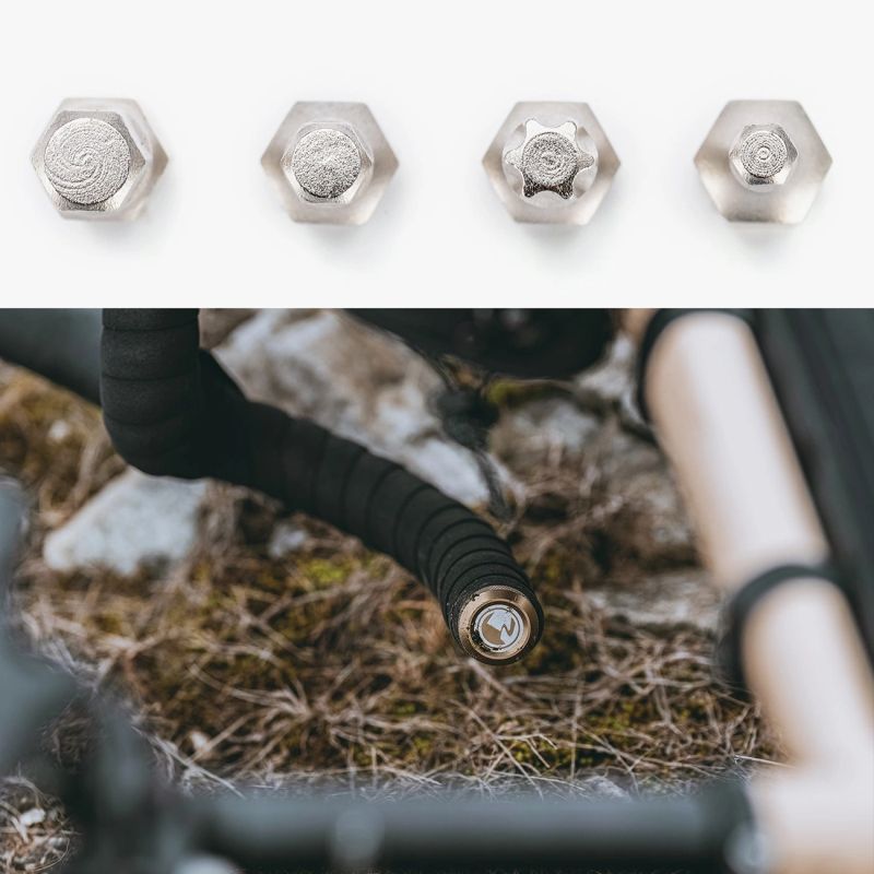 Multitool rowerowy Rockbros ROAD TO SKY VK-KC10 6w1 chowany w kierownicy - brązowy - obrazek 13