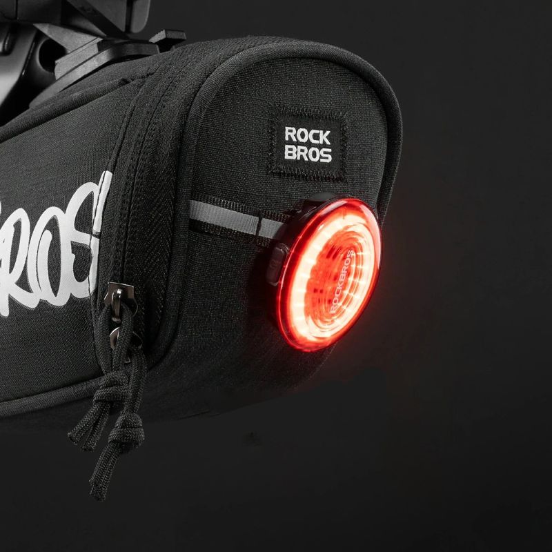 Torba rowerowa Rockbros G007 Flash Journey podsiodłowa 0.8 l - czarna - obrazek 4