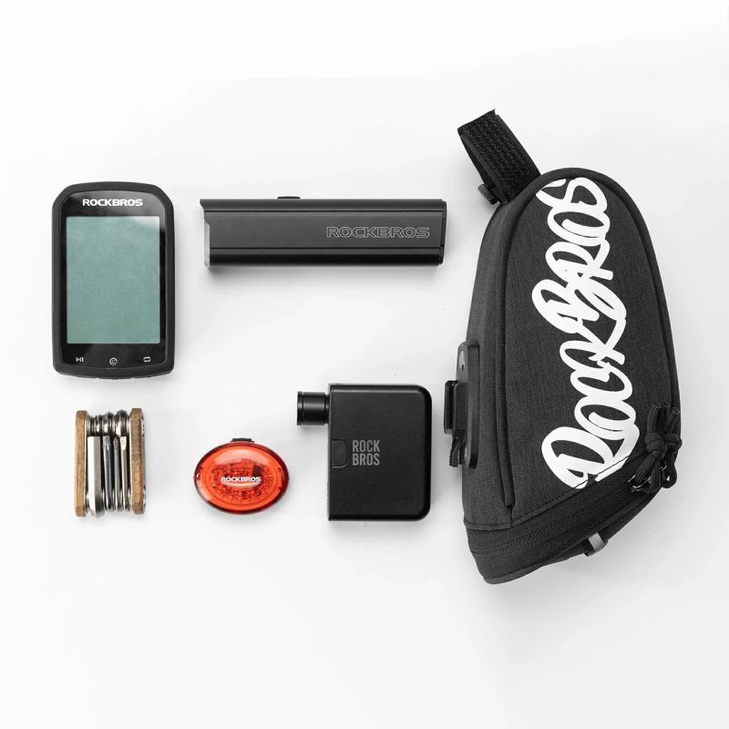 Torba rowerowa Rockbros G007 Flash Journey podsiodłowa 0.8 l - czarna - obrazek 5