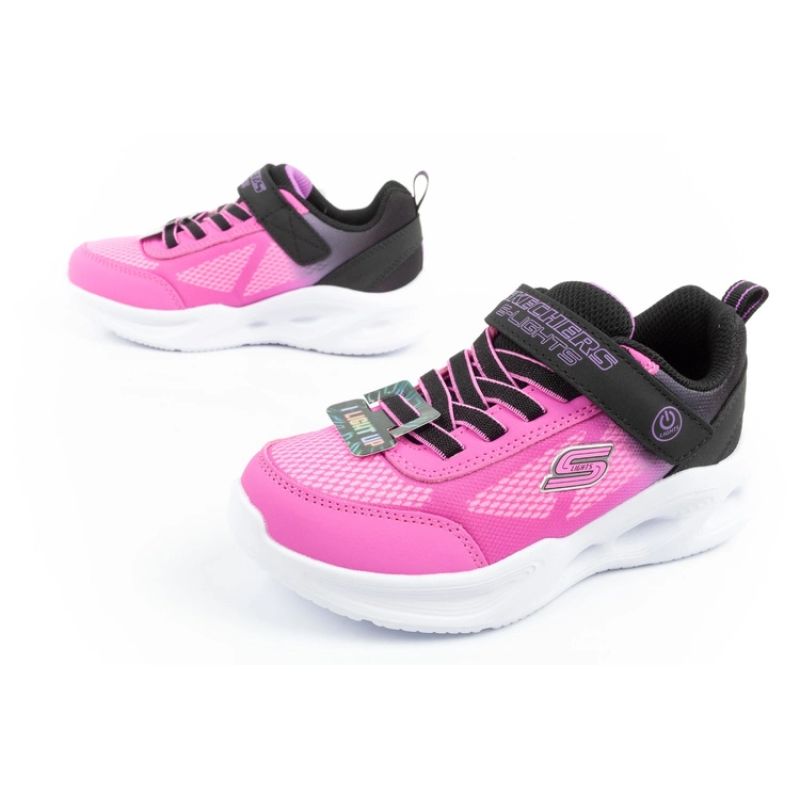 Skechers S Lights buty dla dziewczynki sportowe dziecięce wygodne LED - obrazek 8