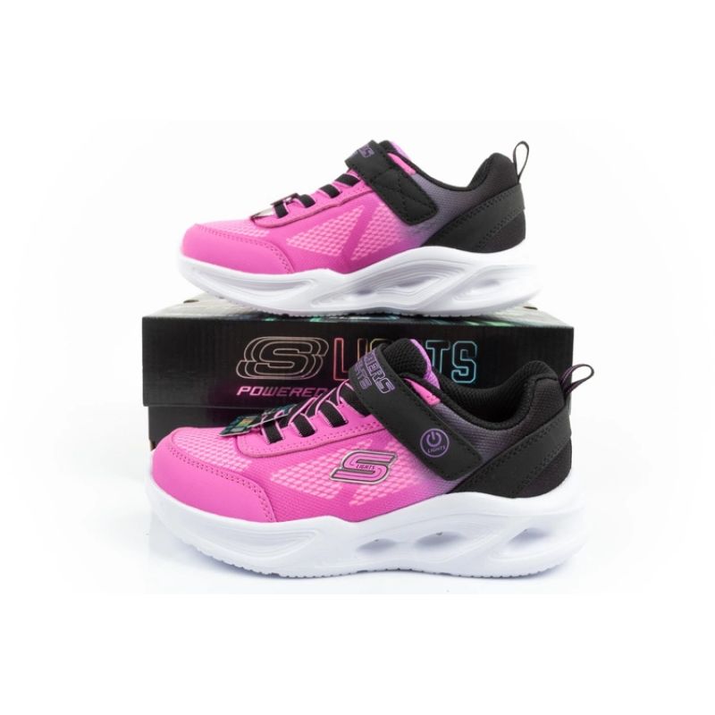 Skechers S Lights buty dla dziewczynki sportowe dziecięce wygodne LED - obrazek 10