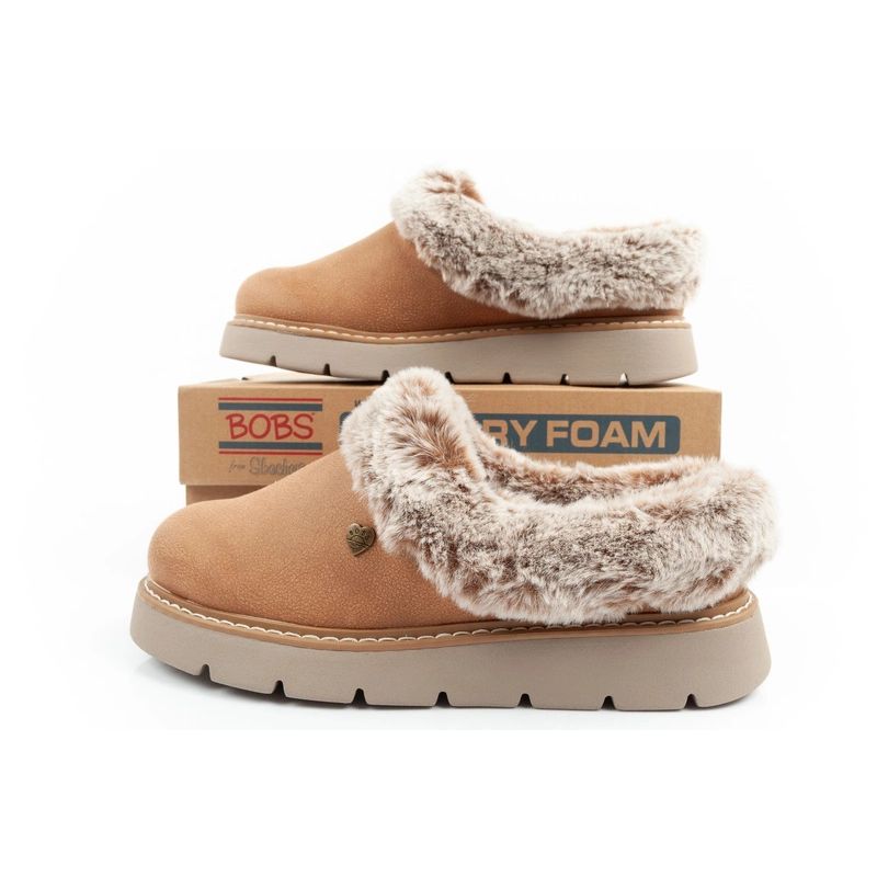 Skechers Cozy Blend buty papcie damskie sneakersy ocieplane wsuwane - obrazek 19