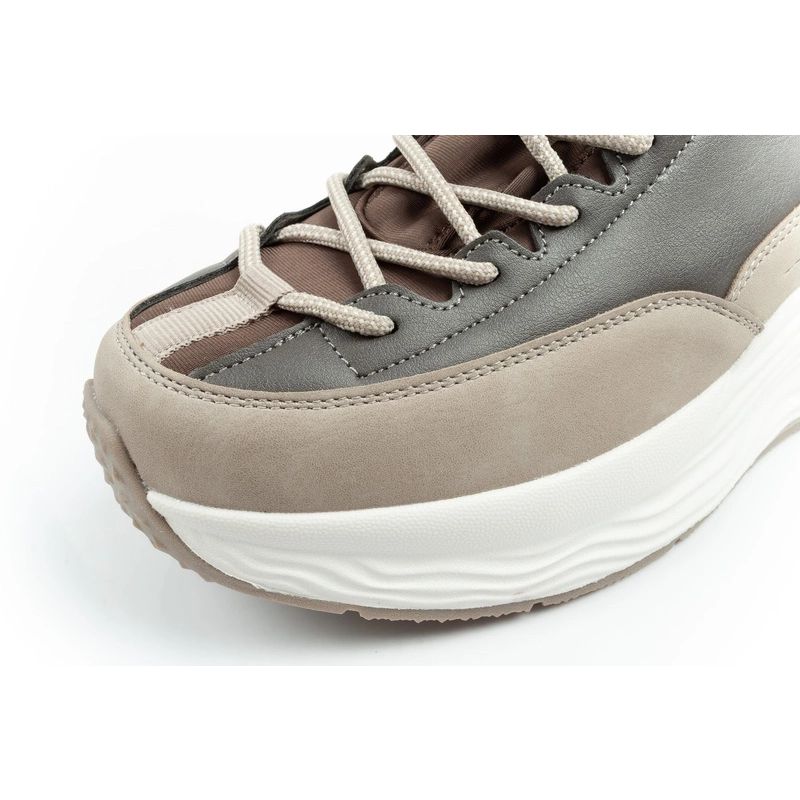 Lee Cooper buty sportowe sneakersy damskie modne wygodne za kostkę beżowe - obrazek 6
