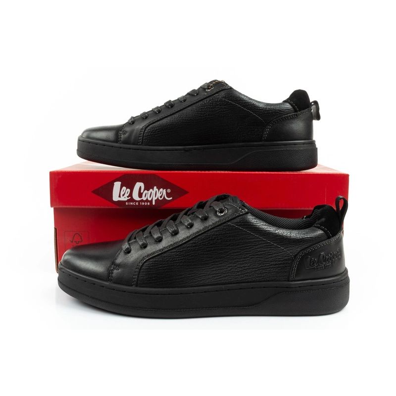 Lee Cooper buty trampki sneakersy męskie modne wygodne skórzane - obrazek 10