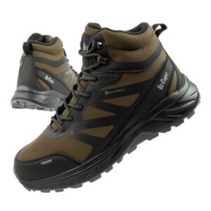 Lee Cooper buty męskie zimowe trekkingowe ocieplane wodoodporne zielone