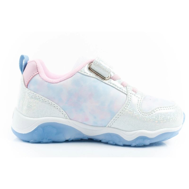 Leomil buty sportowe dziecięce sneakersy Stitch lekkie na rzep LED niebieskie - obrazek 4