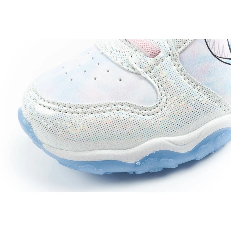 Leomil buty sportowe dziecięce sneakersy Stitch lekkie na rzep LED niebieskie - obrazek 6