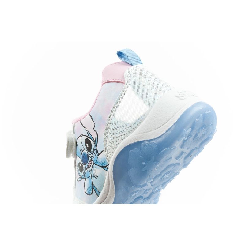 Leomil buty sportowe dziecięce sneakersy Stitch lekkie na rzep LED niebieskie - obrazek 7