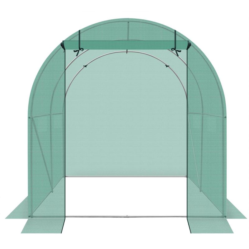 SZKLARNIA TUNEL OGRODOWY 200x200x200CM PE KONSTRUKCJA STAL ZIELONA - obrazek 40