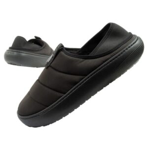 Crocs buty męskie papcie Classic Puff Moc kapcie czarne ocieplane