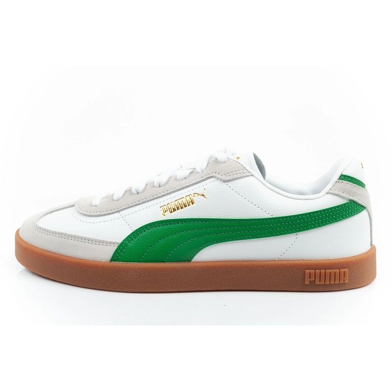 Puma buty sportowe męskie Club II Era sneakersy skórzane białe szare zielone - obrazek 2