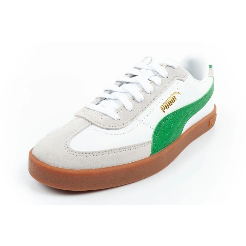 Puma buty sportowe męskie Club II Era sneakersy skórzane białe szare zielone - obrazek 3
