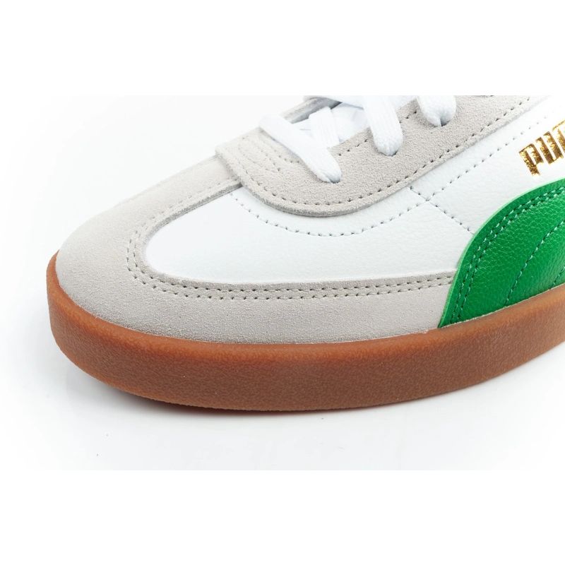 Puma buty sportowe męskie Club II Era sneakersy skórzane białe szare zielone - obrazek 6