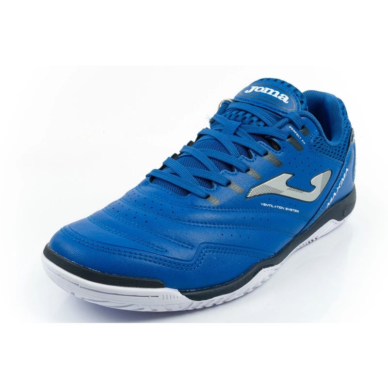 Joma buty męskie sportowe Maxima 2404 halowe obuwie piłkarskie niebieskie - obrazek 3