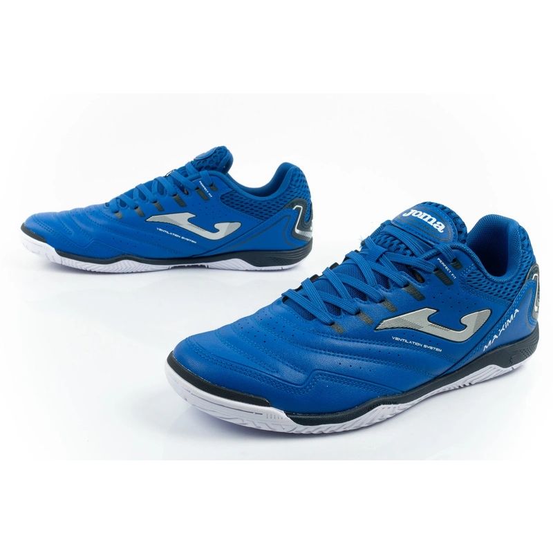 Joma buty męskie sportowe Maxima 2404 halowe obuwie piłkarskie niebieskie - obrazek 8