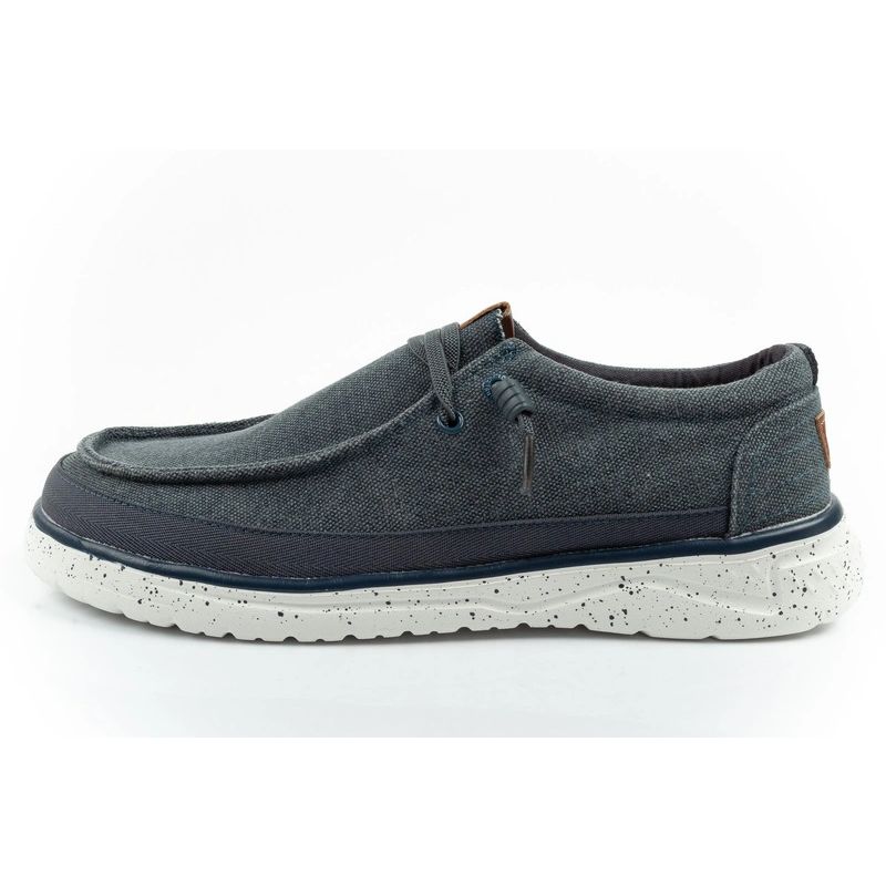 Wrangler buty męskie półbuty mokasyny Makena Stone niebieskie modne granatowe - obrazek 2