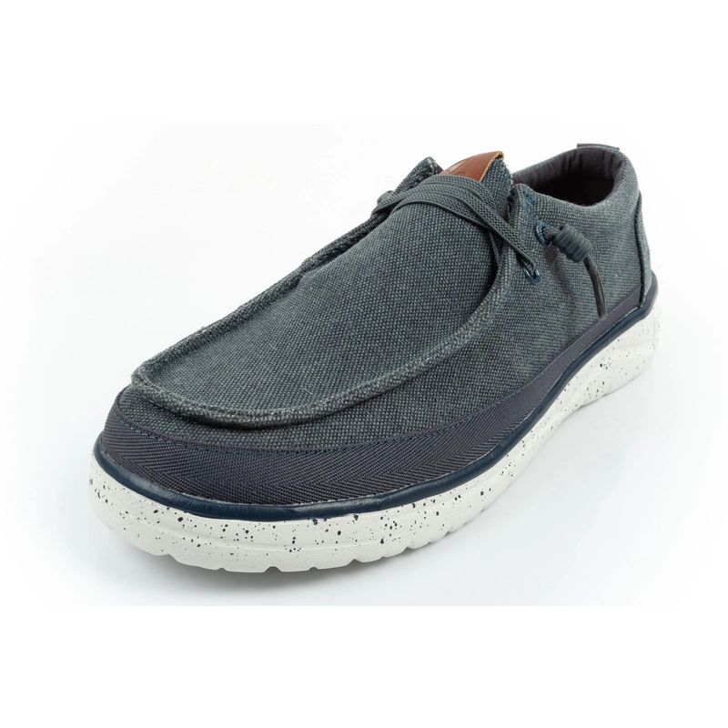Wrangler buty męskie półbuty mokasyny Makena Stone niebieskie modne granatowe - obrazek 3