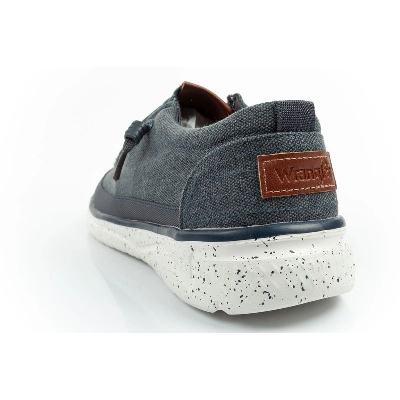 Wrangler buty męskie półbuty mokasyny Makena Stone niebieskie modne granatowe - obrazek 5